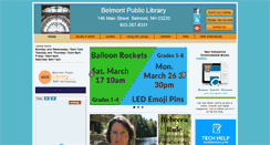 Desktop Screenshot of belmontpubliclibrary.org
