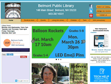 Tablet Screenshot of belmontpubliclibrary.org